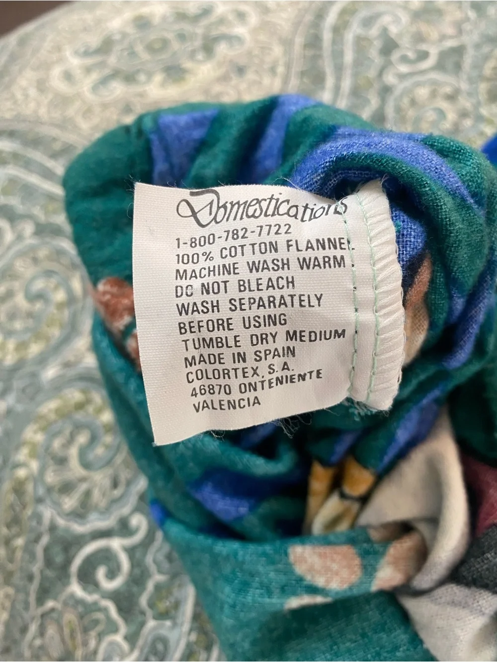 Teddy Bear Print 1990s Flannel Duvet cover Twin